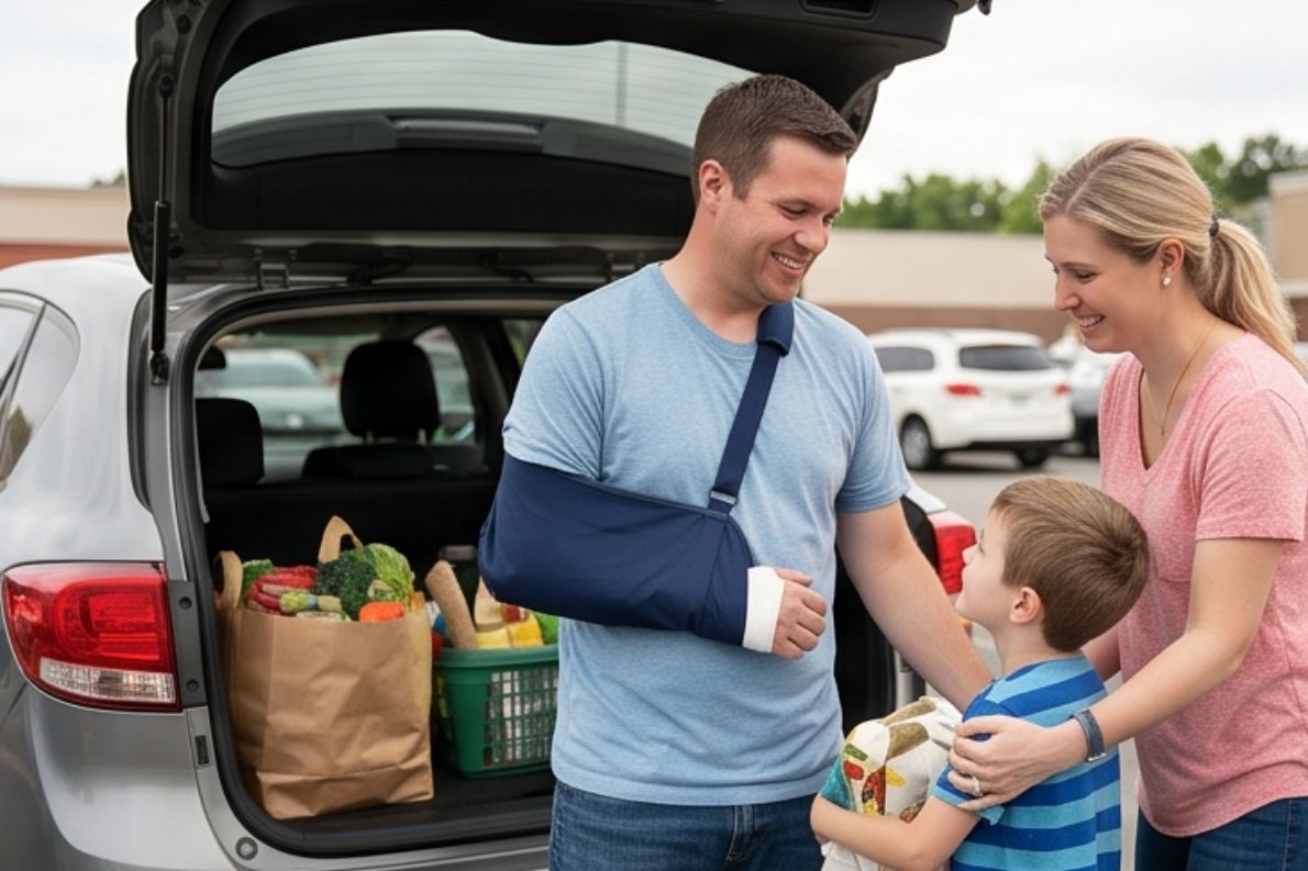 Active family biking together - critical illness coverage protects the life your family loves to live