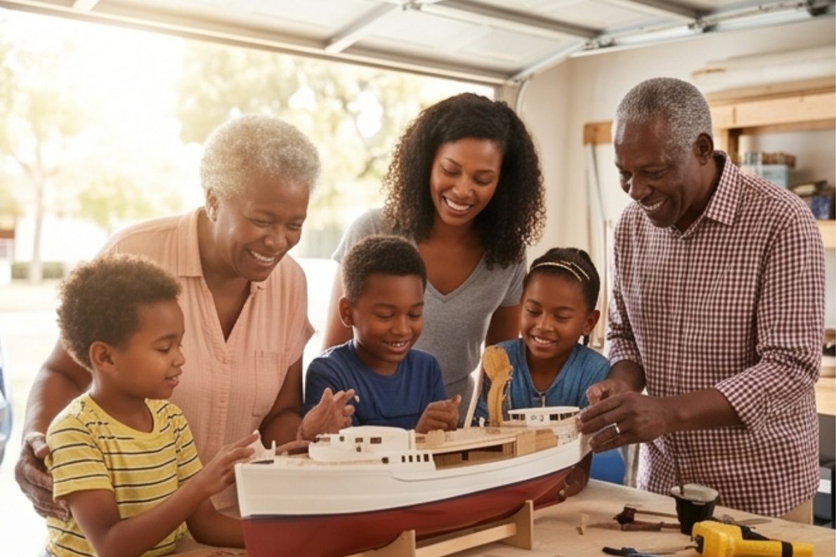Family together at home - Fafa meets families where they are and builds a plan around their life